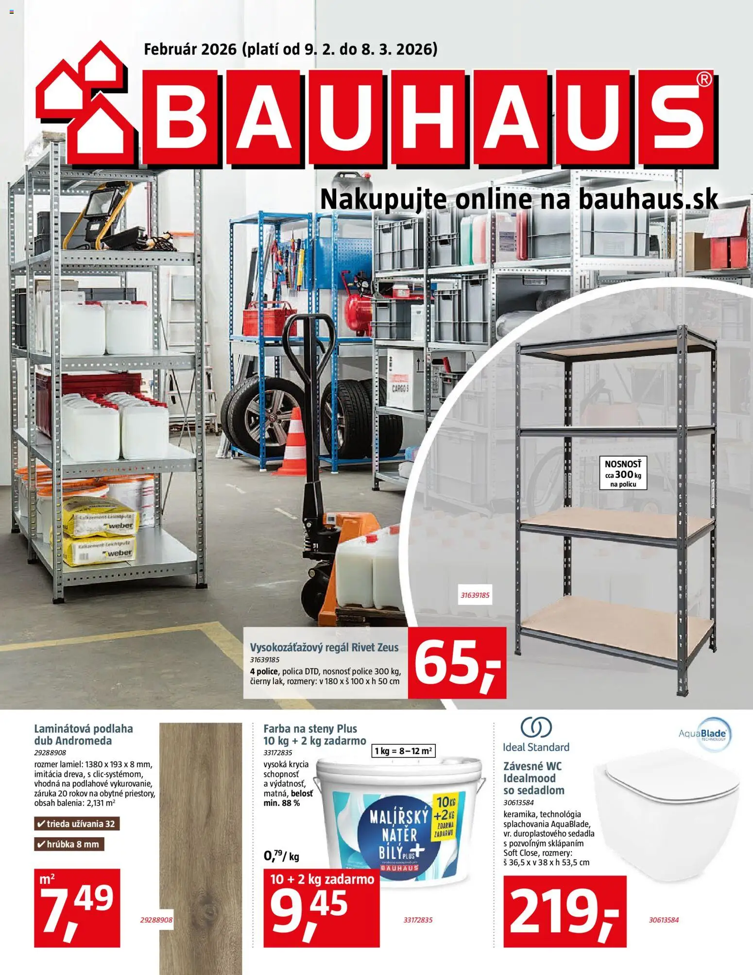 Náhľad Bauhaus letáku platného od 09.02.2026