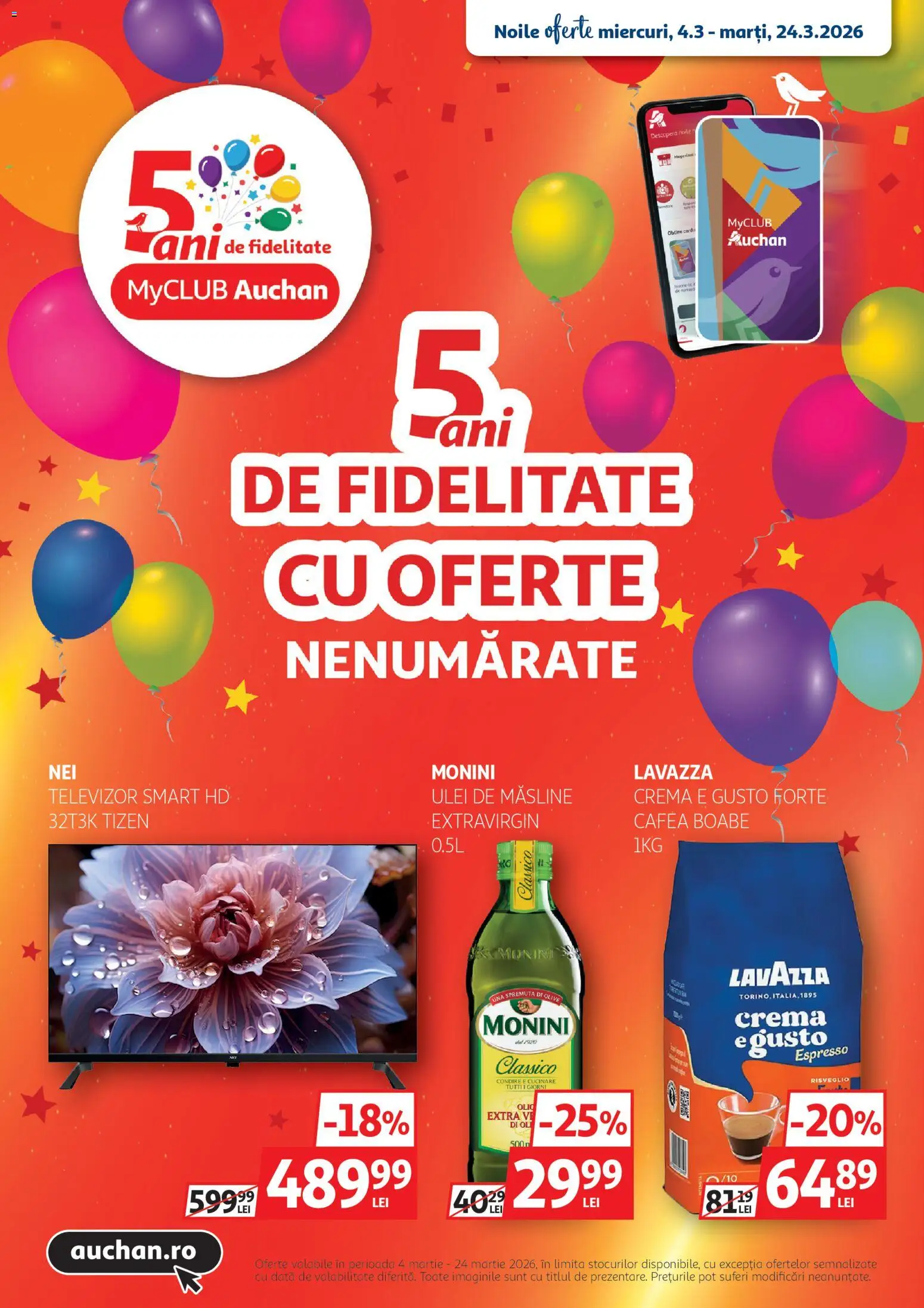 Previzualizarea de cataloage: Auchan Auchan Catalog aniversar valabil de la 04.03.2026