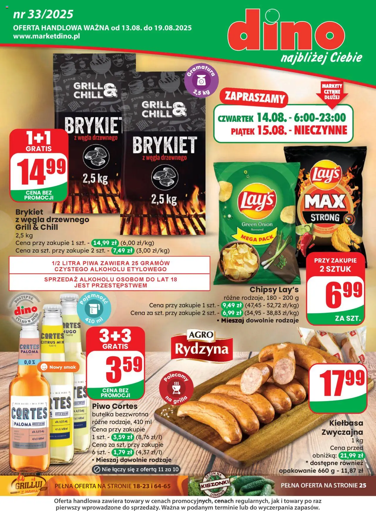 Dino gazetka 13.08.2025 - Aktualna gazetka promocyjna, akcje - Numer strony 1