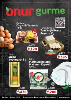 Onur Market Onur Market - Katalog Gurme 24.03.2026 - Broşürünün önizlemesi