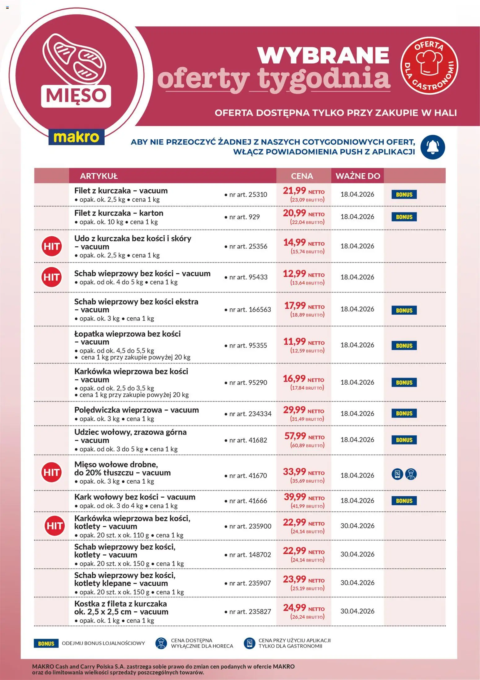 Pogląd gazetki "Makro gazetka - Wybrane oferty tygodnia" ze sklepu Makro ważnej od 13.04.2026