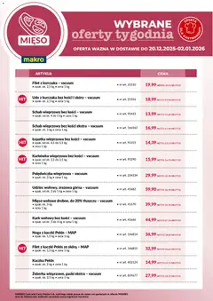 Pogląd gazetki "Wybrane oferty tygodnia w dostawie" ze sklepu Makro ważnej od 20.12.2025