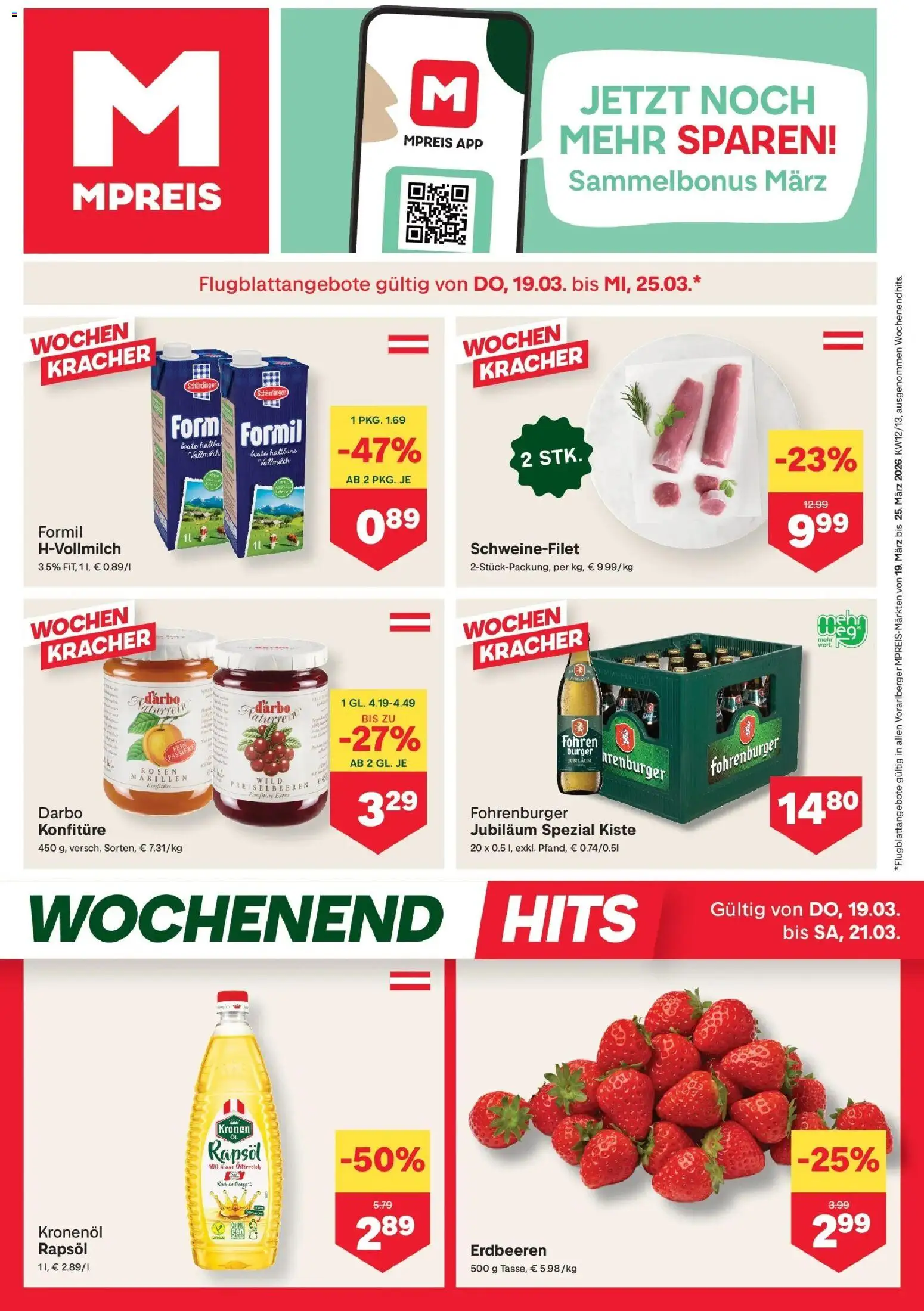 Vorschau der Angebote: MPREIS MPREIS St.Gallenkirch gültig ab 19.03.2026