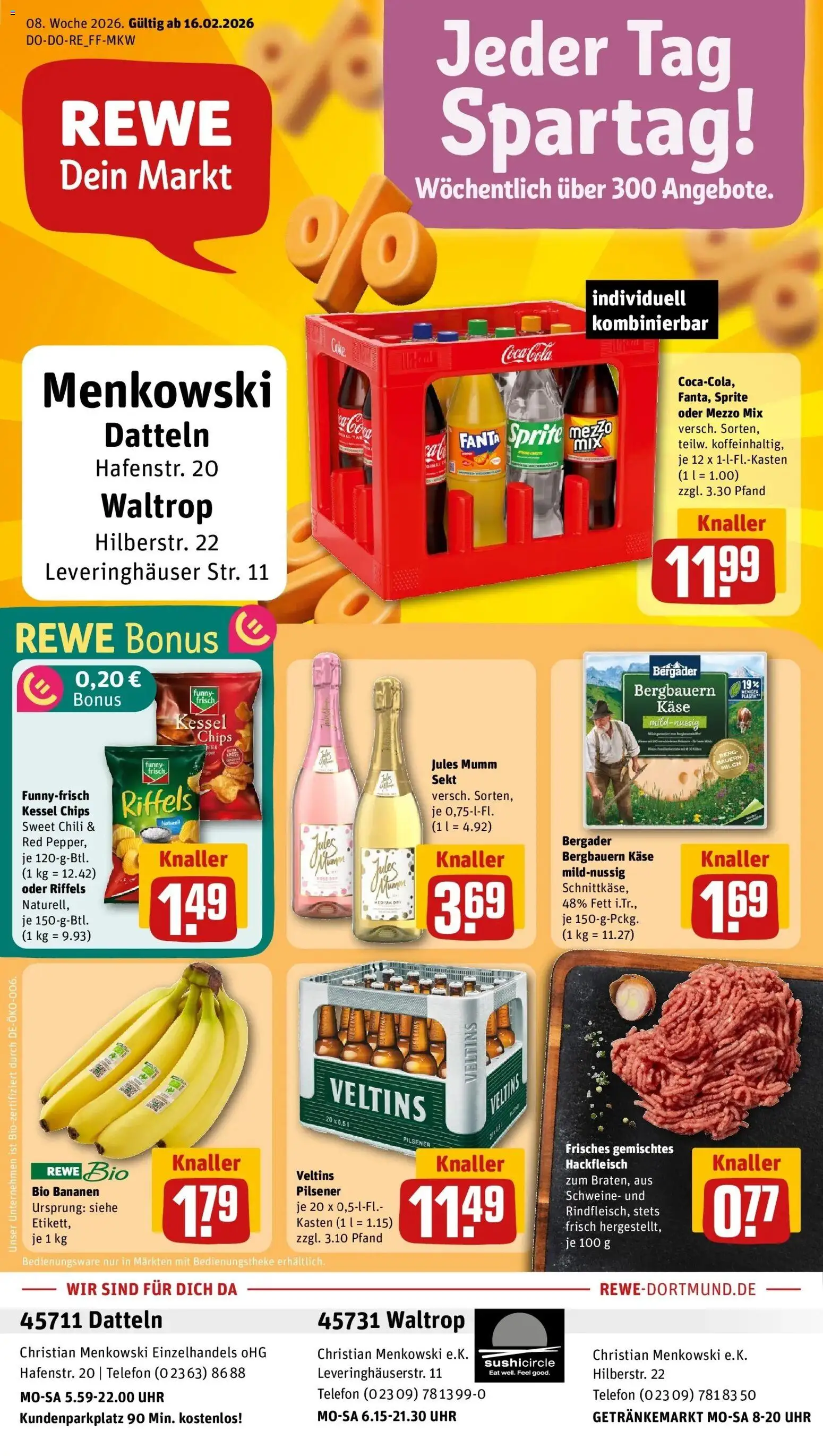 Vorschau von dem Prospekt des Geschäftes Rewe, gültig ab dem 16.02.2026