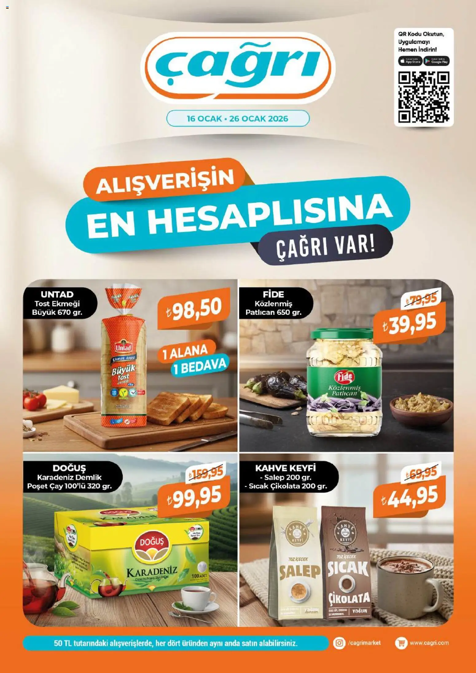 Çağrı Market Katalog 16.01.2026 - Broşürünün önizlemesi