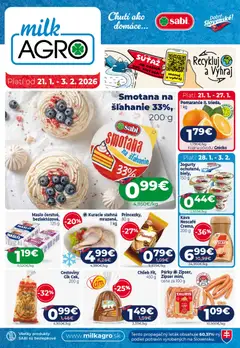 Náhľad Milk Agro letáku platného od 21.01.2026