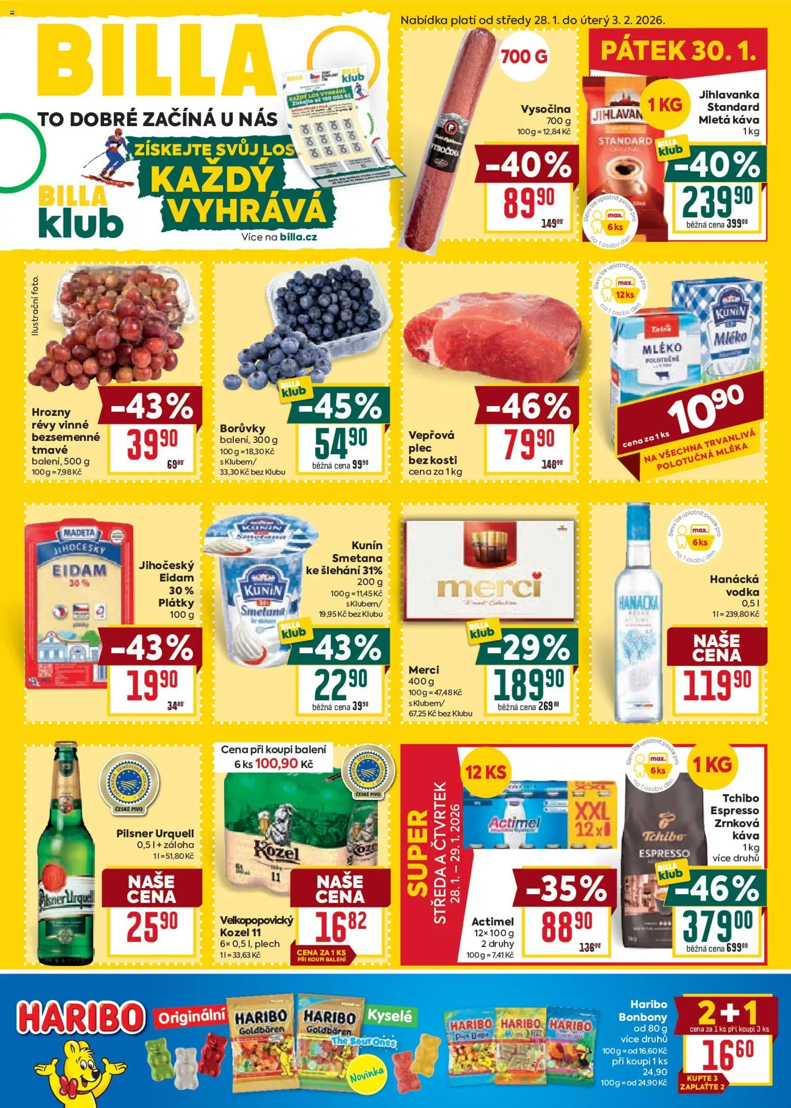 Náhled nabídky: Billa Malý leták platný od 28.01.2026