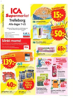 Förhandsgranska reklamblad Trelleborg från butik ICA Supermarket gäller från 30/03/2026