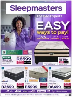 Preview of Sleepmasters flyer valid from 16/10/2025