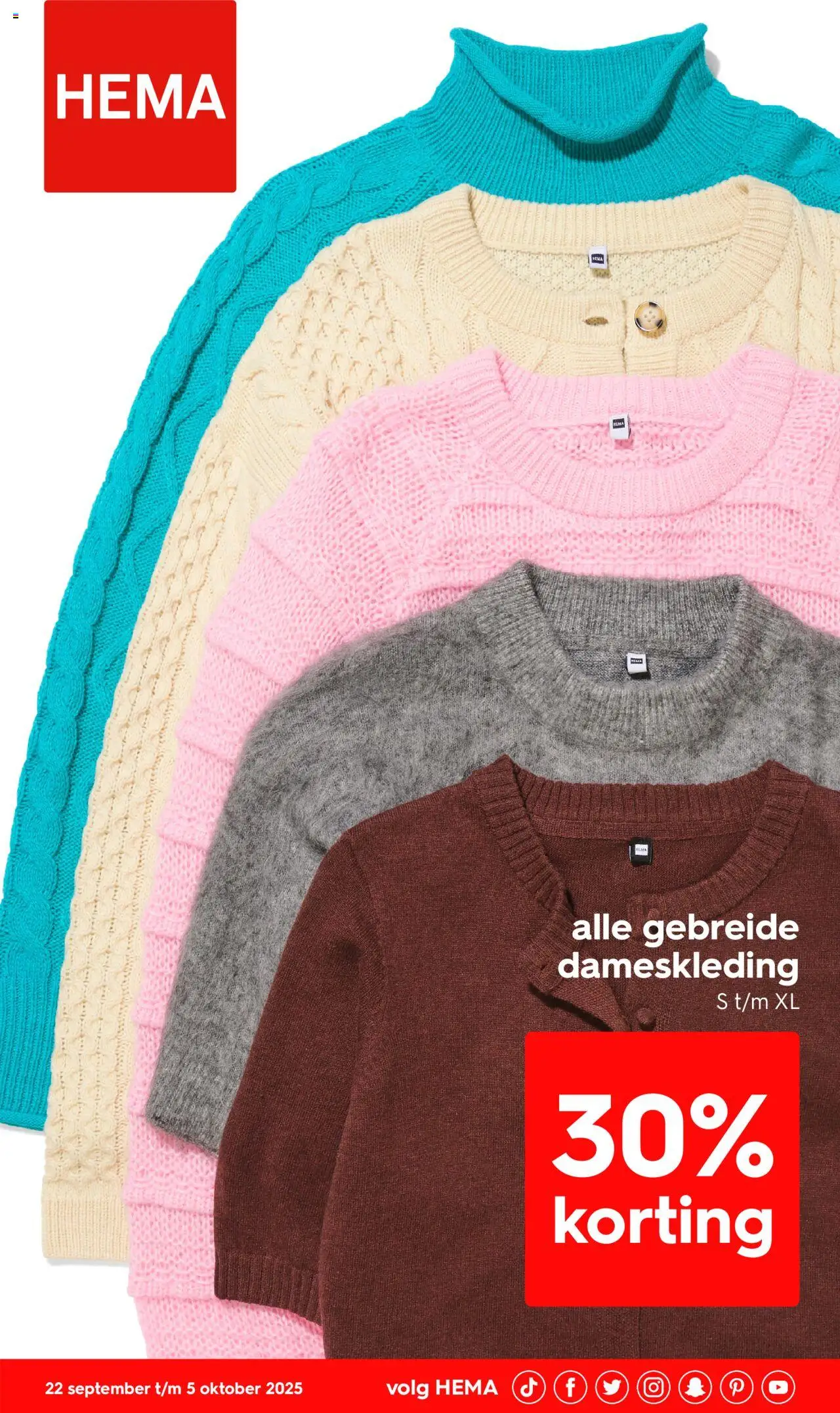 Hema shop Folder / Publicité geldig vanaf 29/09/2025 - Paginanummer 1