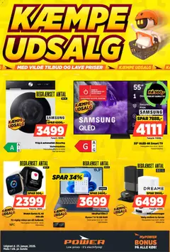 Eksempel på tilbudsavis Tilbud fra butik Power gyldig fra 16/01/2026