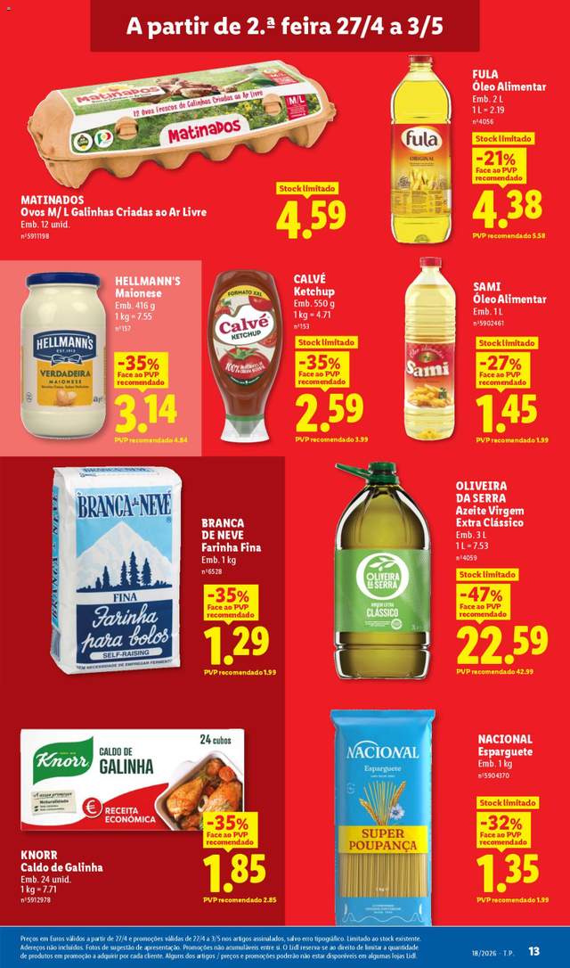 Novo folheto Lidl a partir de 27/04