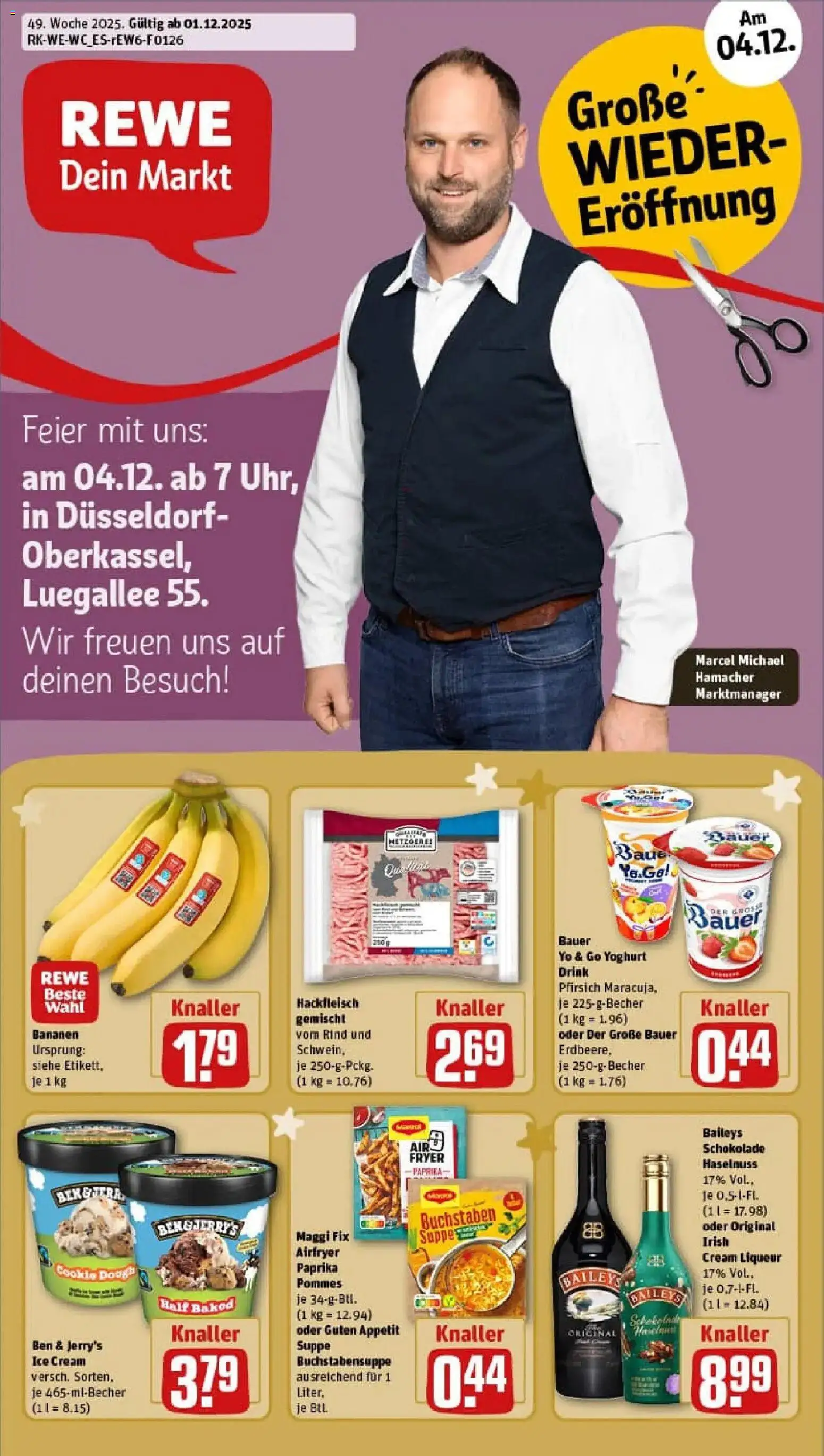 Vorschau von dem Prospekt des Geschäftes Rewe, gültig ab dem 01.12.2025