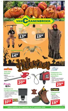 Voorbeeld van Publicité van winkel Van Cranenbroek geldig vanaf 08/09/2025