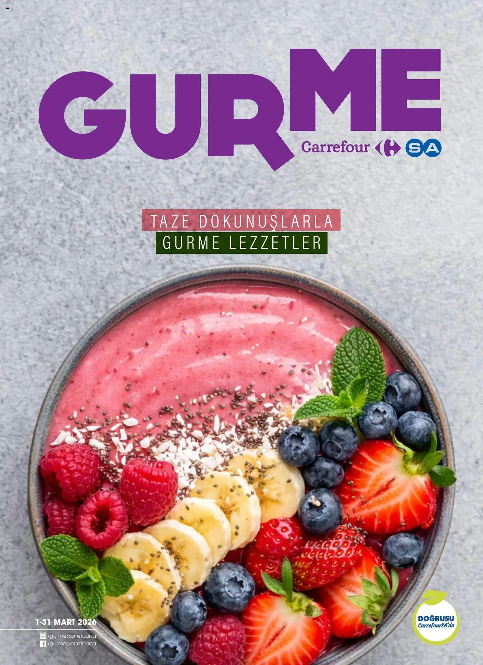 CarrefourSA CarrefourSA - Katalog Gurme 01.03.2026 - Broşürünün önizlemesi