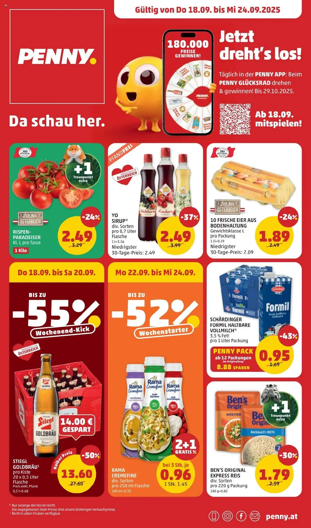  PENNY Flugblatt 18.09.2025 - Angebote "Prospekt aktuell" - Seite 1