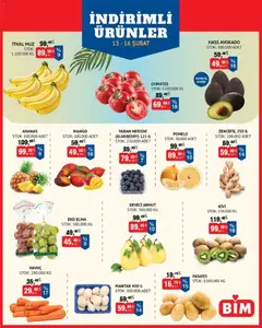 BİM Meyve-Sebze, İndirim 13.02.2026 - Broşürünün önizlemesi