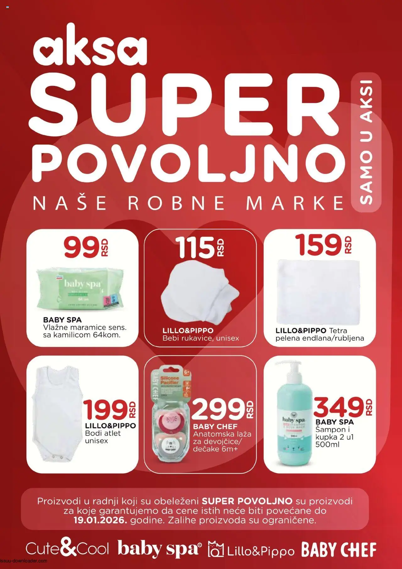 Aksa katalog važi od 17.10.2025 - stranica 1