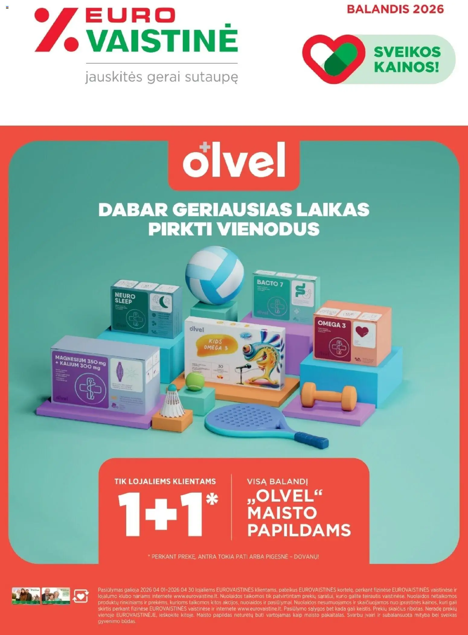 EUROVAISTINĖ parduotuvės leidinio EUROVAISTINĖ leidinys galiojančio nuo 2026.03.31 peržiūra