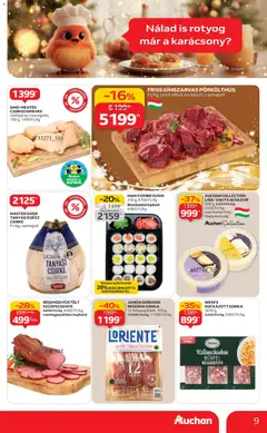 Auchan - Akciós újság Auchan megtekintése, amely érvényes 2025.12.04.-től | Oldal: 9