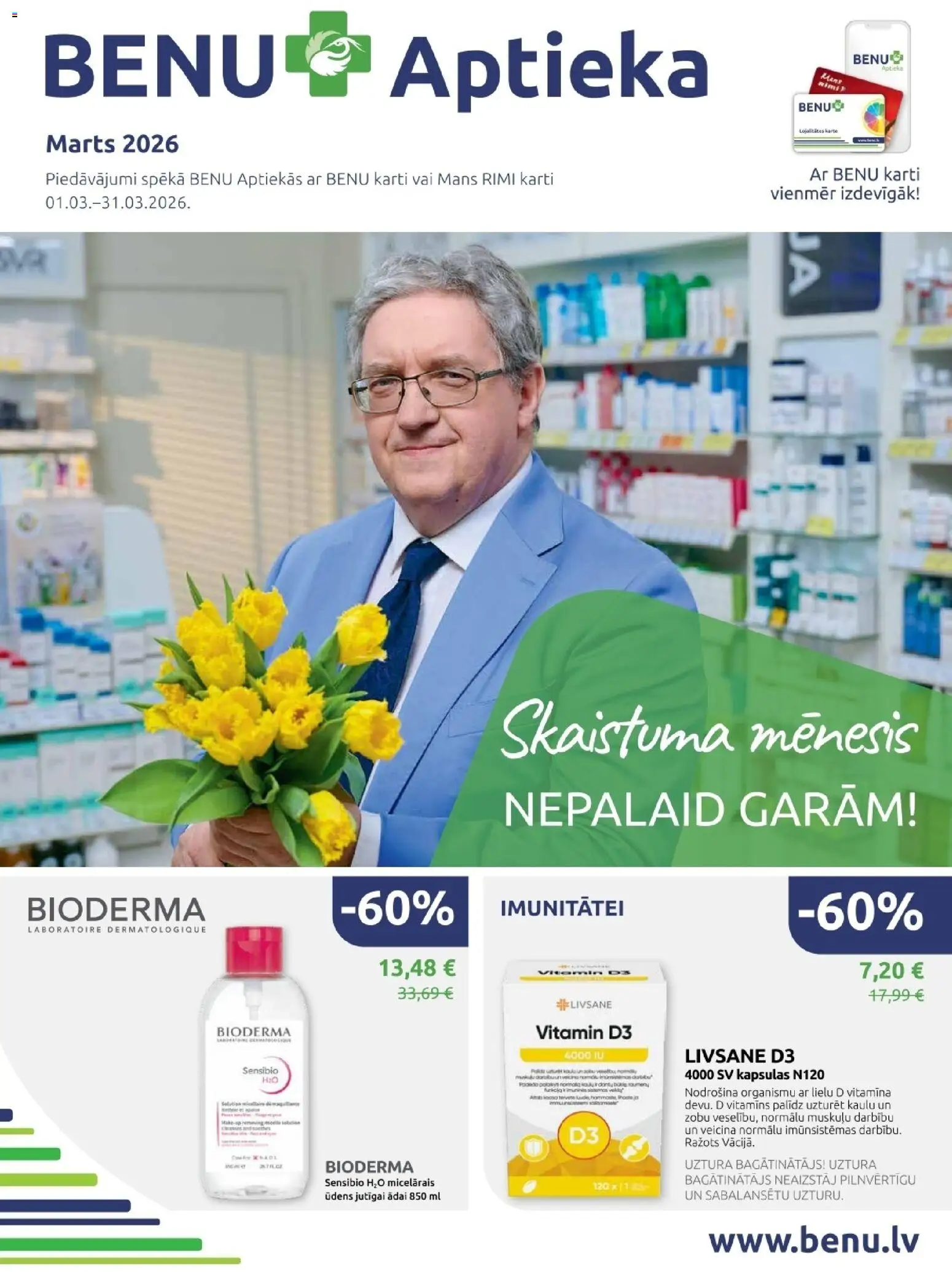 Skatīt BENU akciju bukletu, derīgs no 01.03.2026.