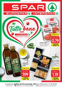 Vorschau der Angebote: Spar Aktuelle Angebote gültig ab 18.09.2025