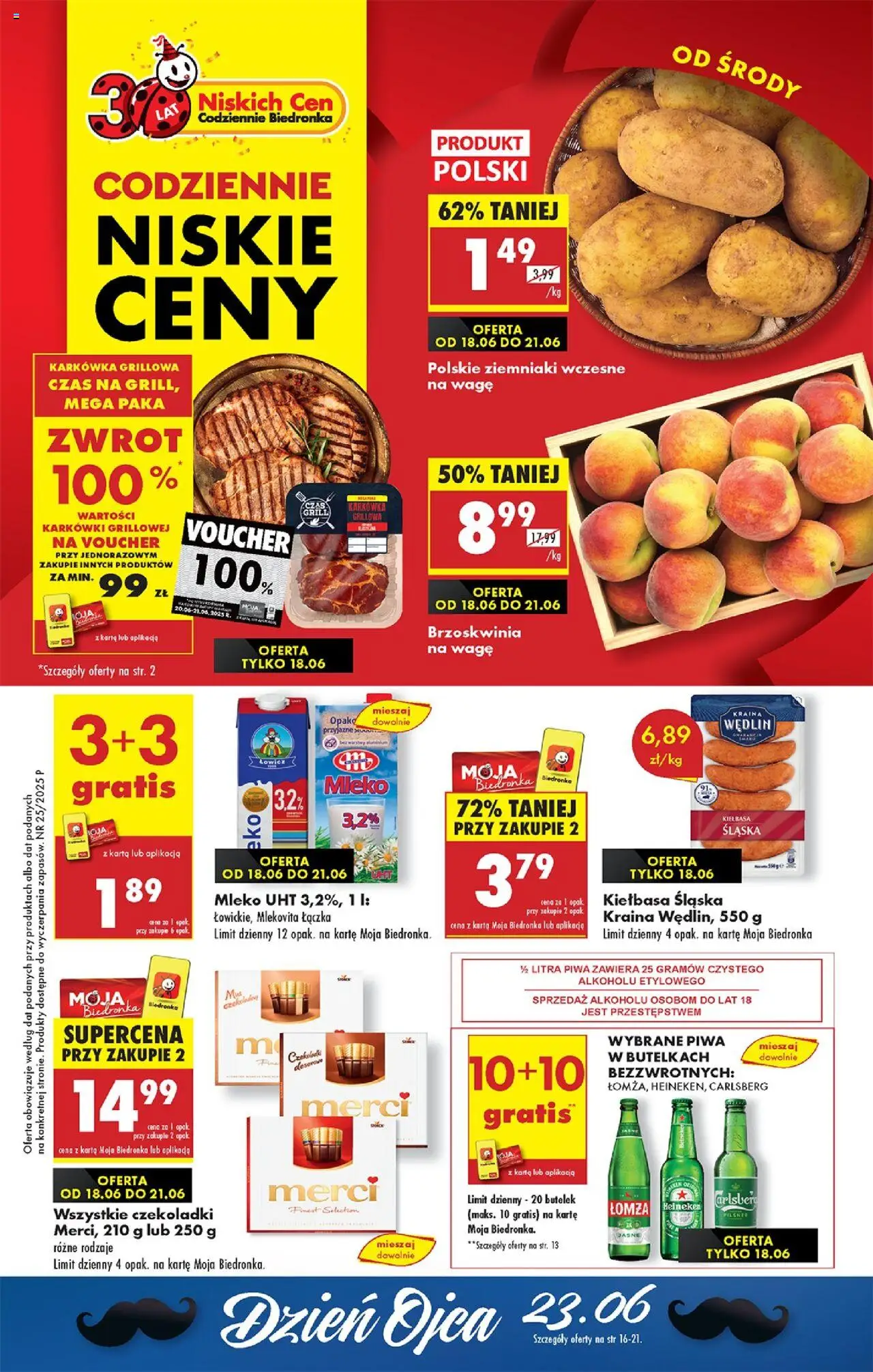 Biedronka gazetka promocyjna 18.06.2025 - "W tym tygodniu" - Numer strony 1