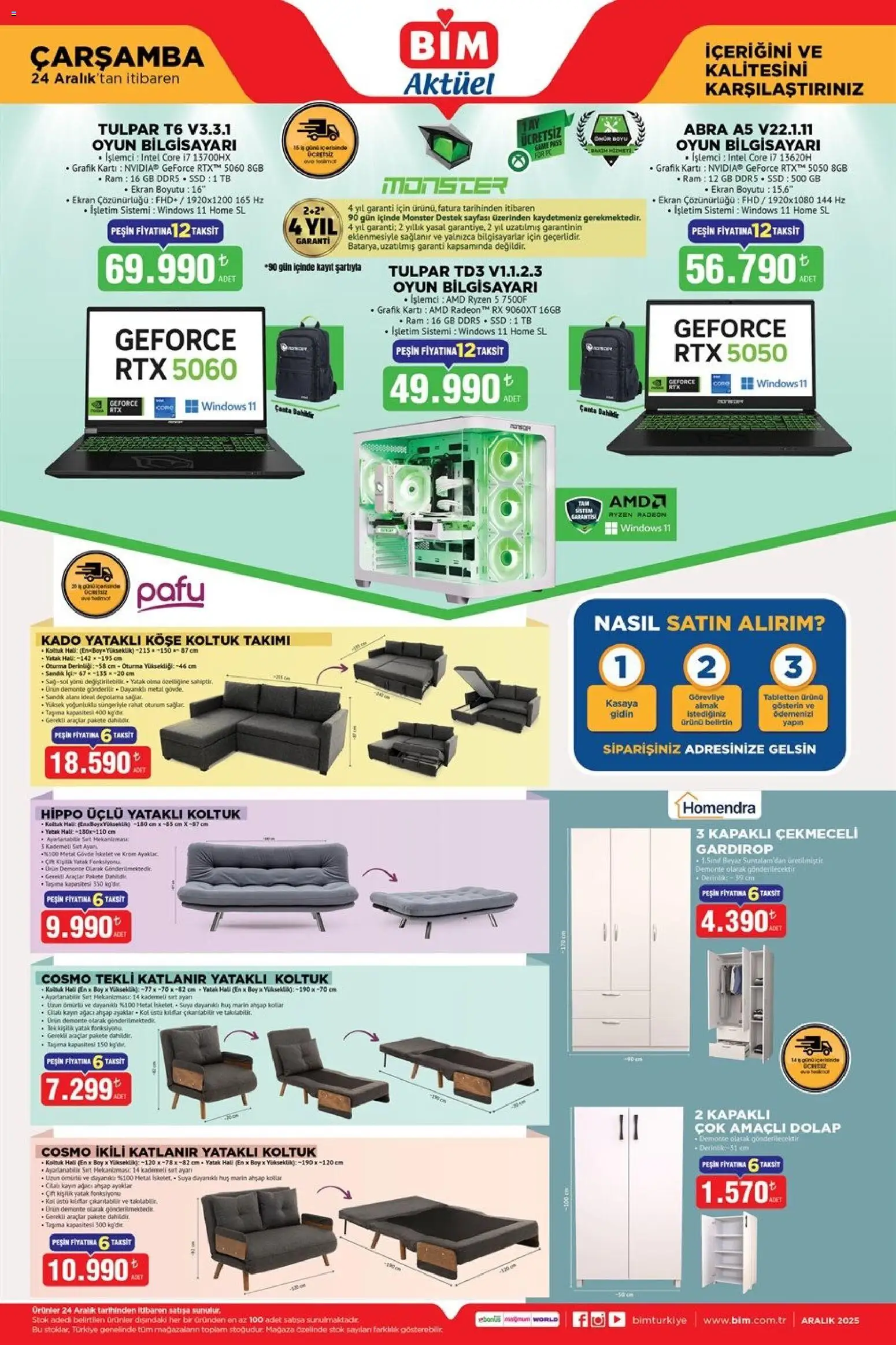 BİM Katalog Çarşamba 24.12.2025 - Broşürünün önizlemesi