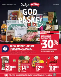 Forhåndsvis Meny Helgø kundeavis fra butikk Meny gyldig fra 23/03/2026