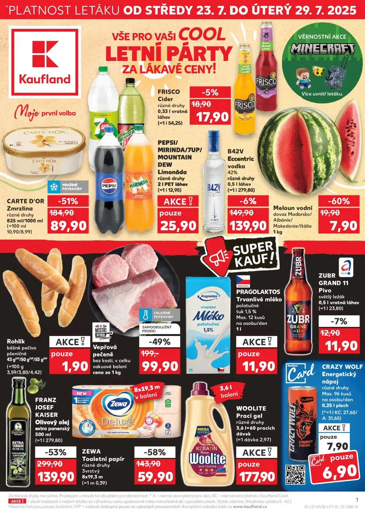  KAUFLAND Leták - Plzeň (23.07.2025) příští týden 
