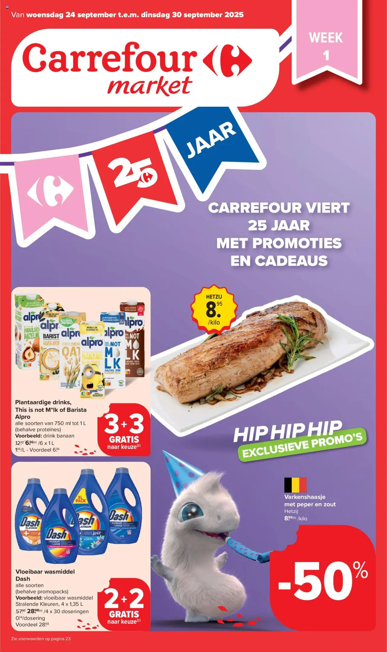 Carrefour market shop Folder week 39 geldig vanaf 24/09/2025 - Paginanummer 1