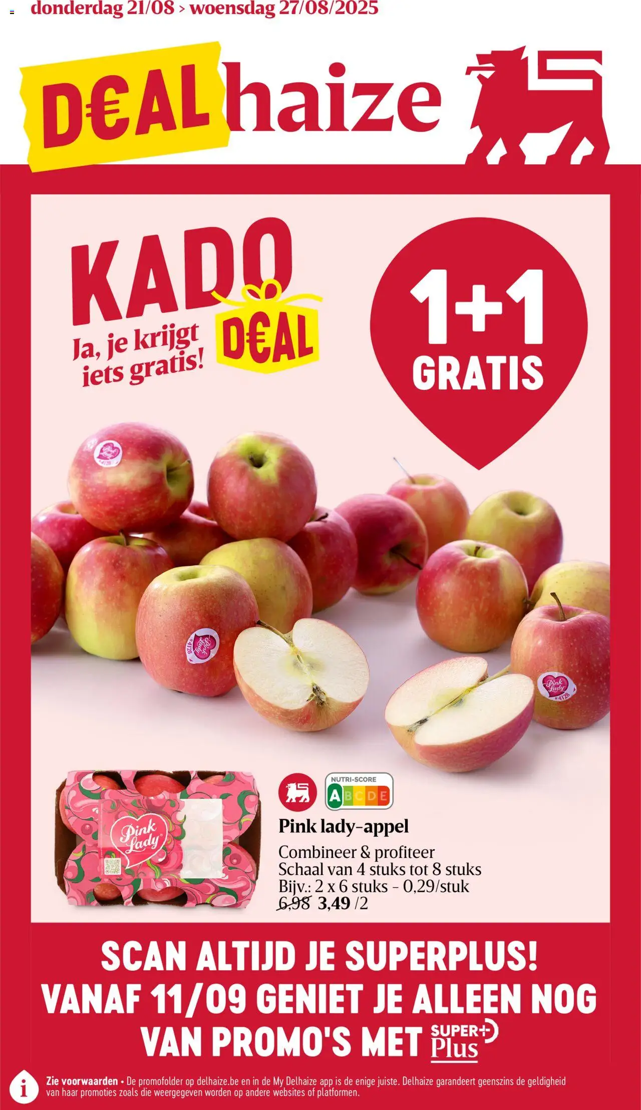 Delhaize shop Folder week 34 geldig vanaf 21/08/2025 - Paginanummer 1