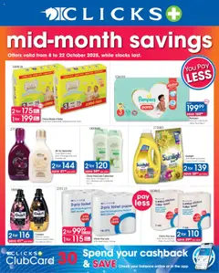 Preview of Clicks flyer valid from 08/10/2025