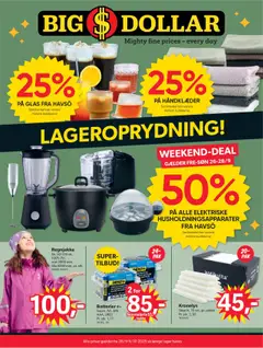 Eksempel på tilbudsavis Tilbudsavis fra butik Bigdollar gyldig fra 26/09/2025