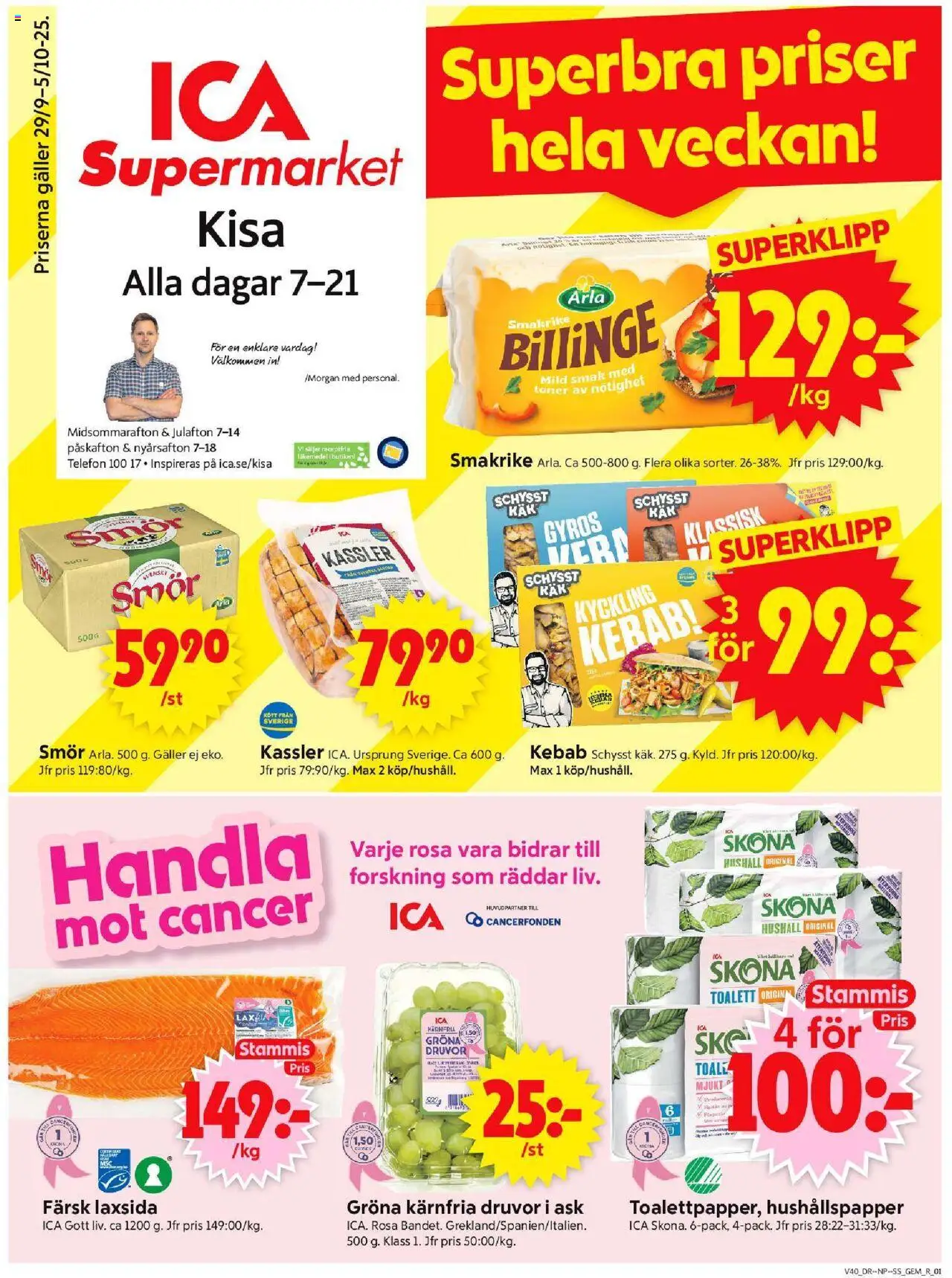 Kisa är giltig 29/09 2025 > Veckans Erbjudanden gäller från 29/09/2025 till 05/10/2025 sidnummer 1