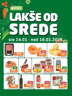 Pregled Gomex kataloga - važi od 14.01.2026