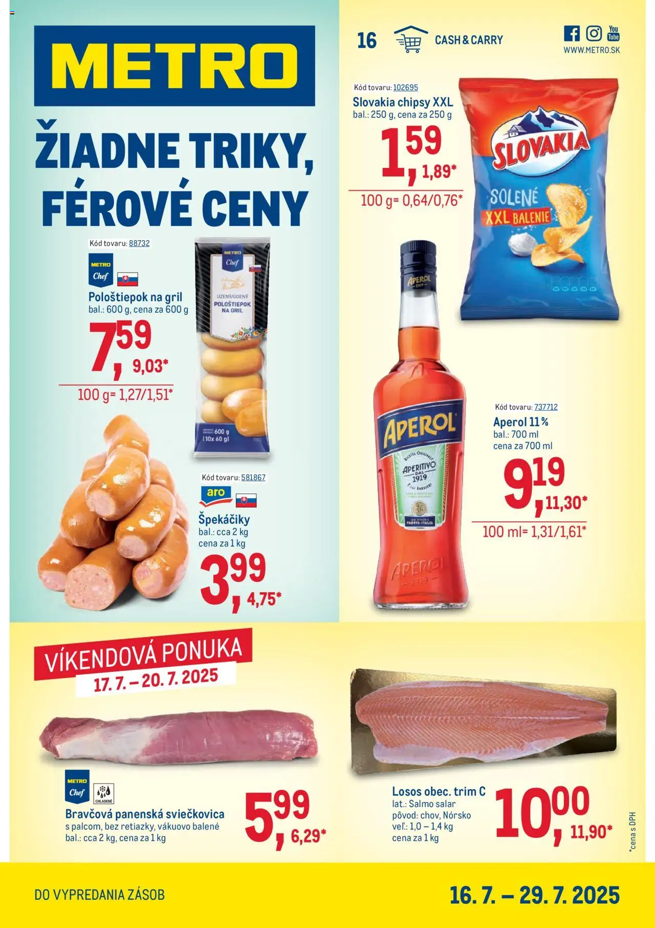 Metro Maloobchod (16.07. - 29.07.2025) - Akčná ponuka