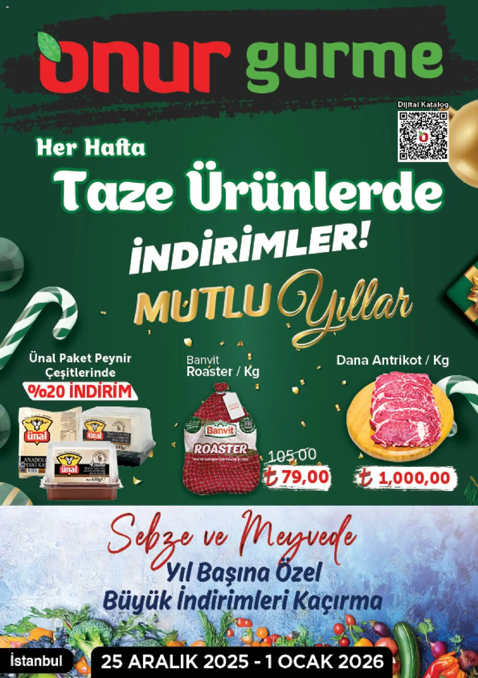 Onur Market Katalog Gurme - Istanbul 25.12.2025 - Broşürünün önizlemesi
