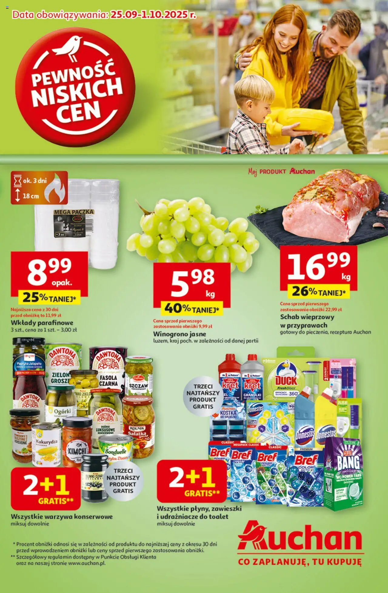 Auchan Pewność niskich cen Hipermarket od 25.09.2025 - Nowa Gazetka - Numer strony 1