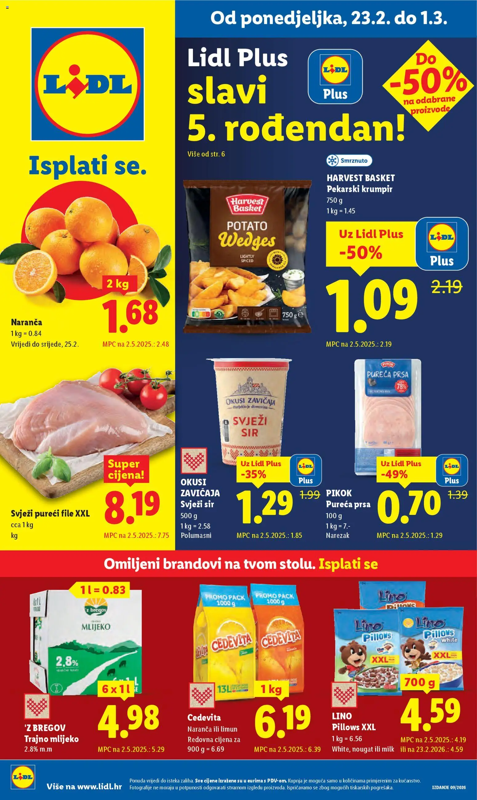 Pregled letka Katalog trgovine Lidl vrijedi od 19.02.2026