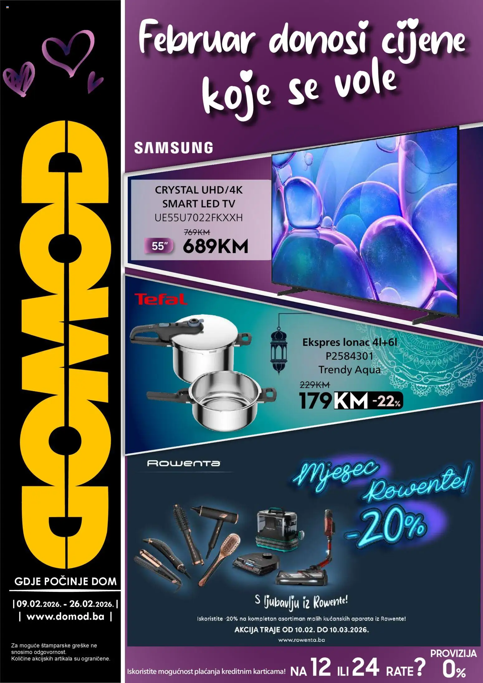 Pregled letka Katalog trgovine Domod vrijedi od 10.02.2026