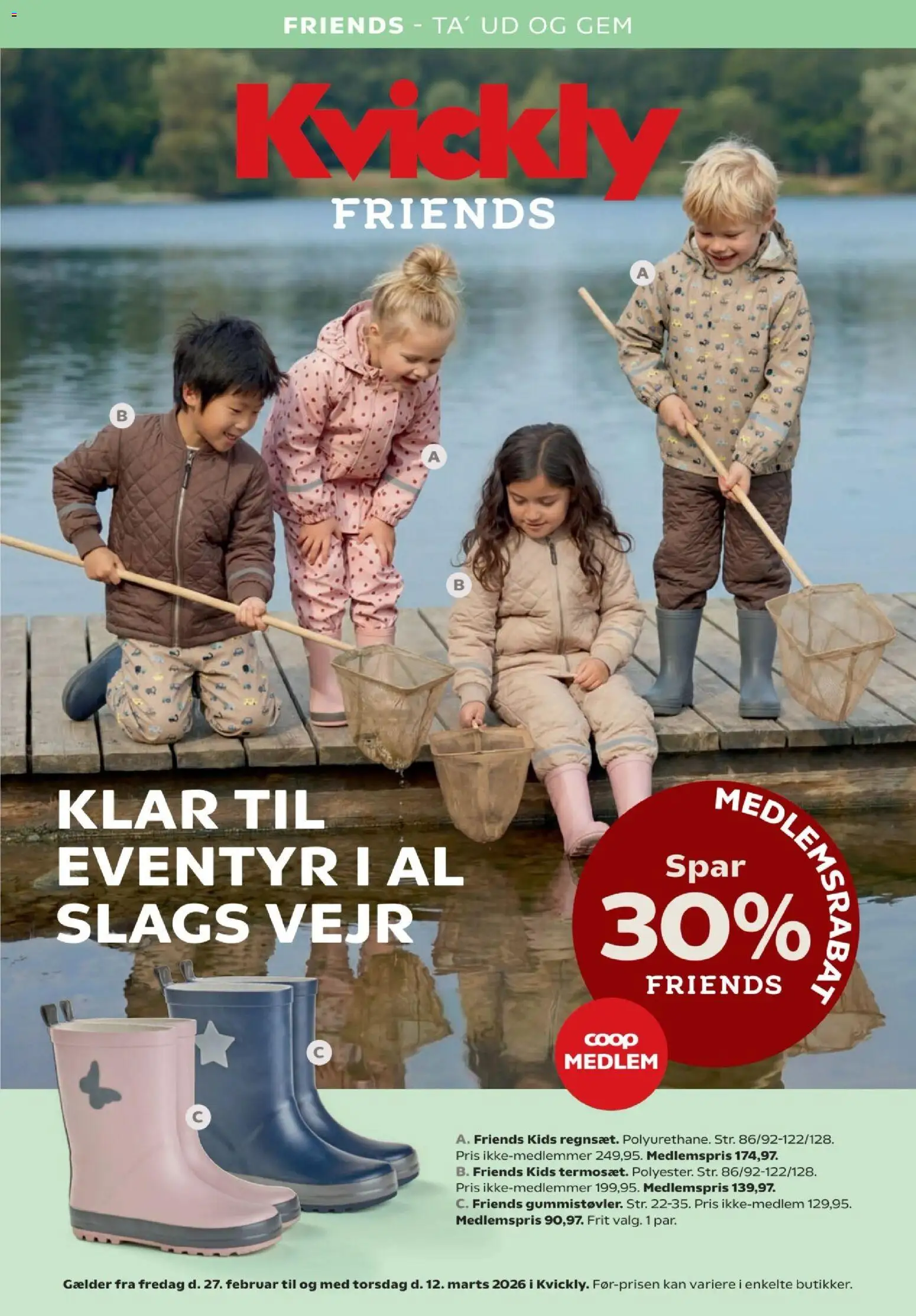 Eksempel på tilbudsavis Uge 09 Friends indstik fra butik Kvickly gyldig fra 27/02/2026