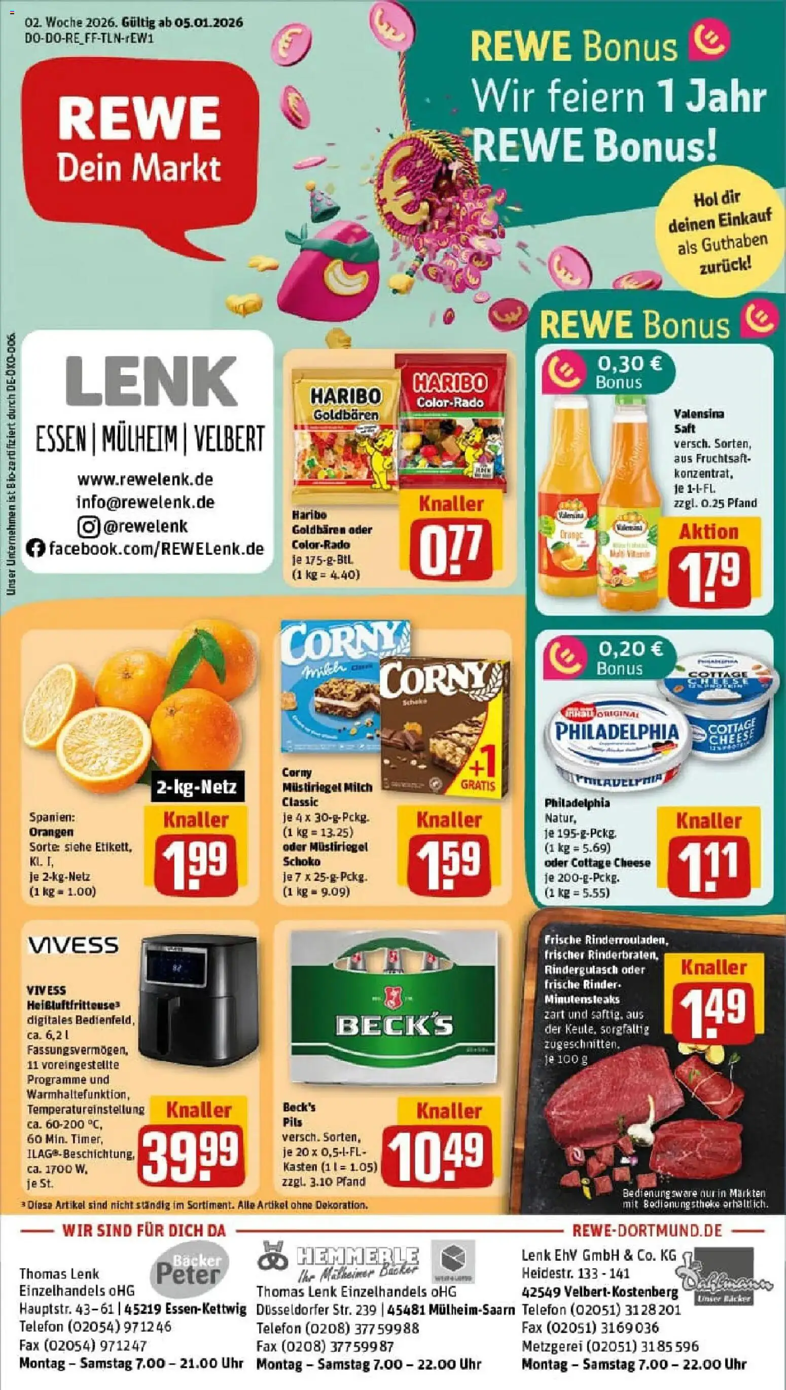 Vorschau von dem Prospekt des Geschäftes Rewe, gültig ab dem 05.01.2026