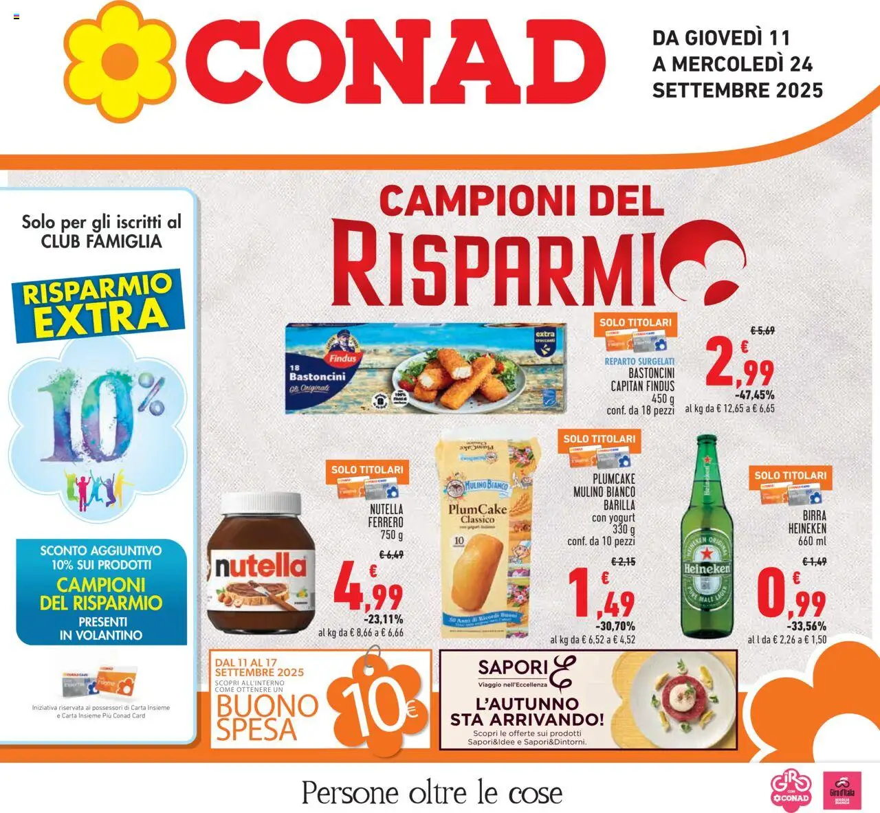 Volantino Conad valido da 11/09/2025 numero di pagina 1