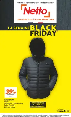 Prévisualisation de Black Friday du magasin Netto formulaire valide 18/11/2025