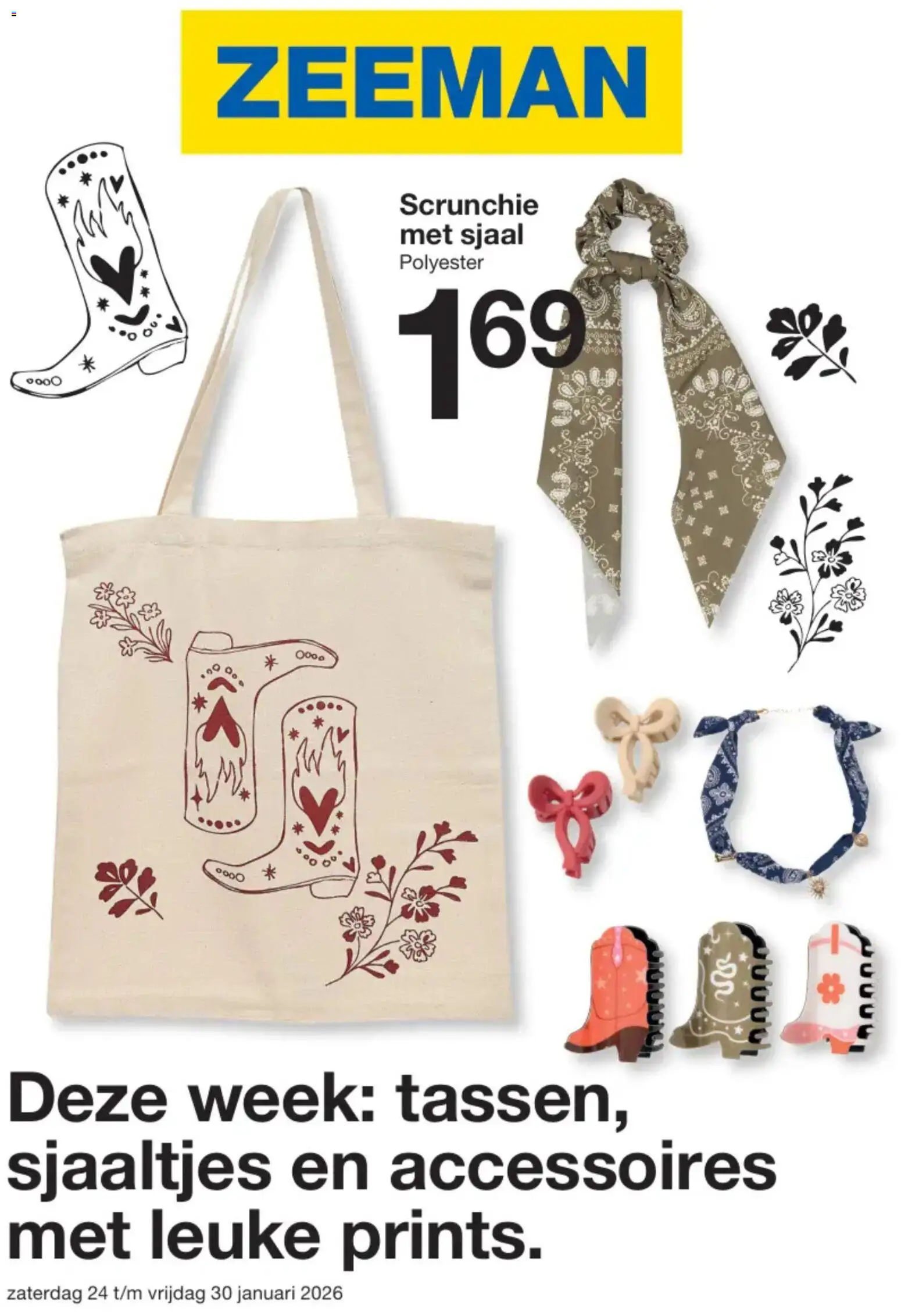 Voorbeeld van Folder van winkel Zeeman geldig vanaf 24/01/2026