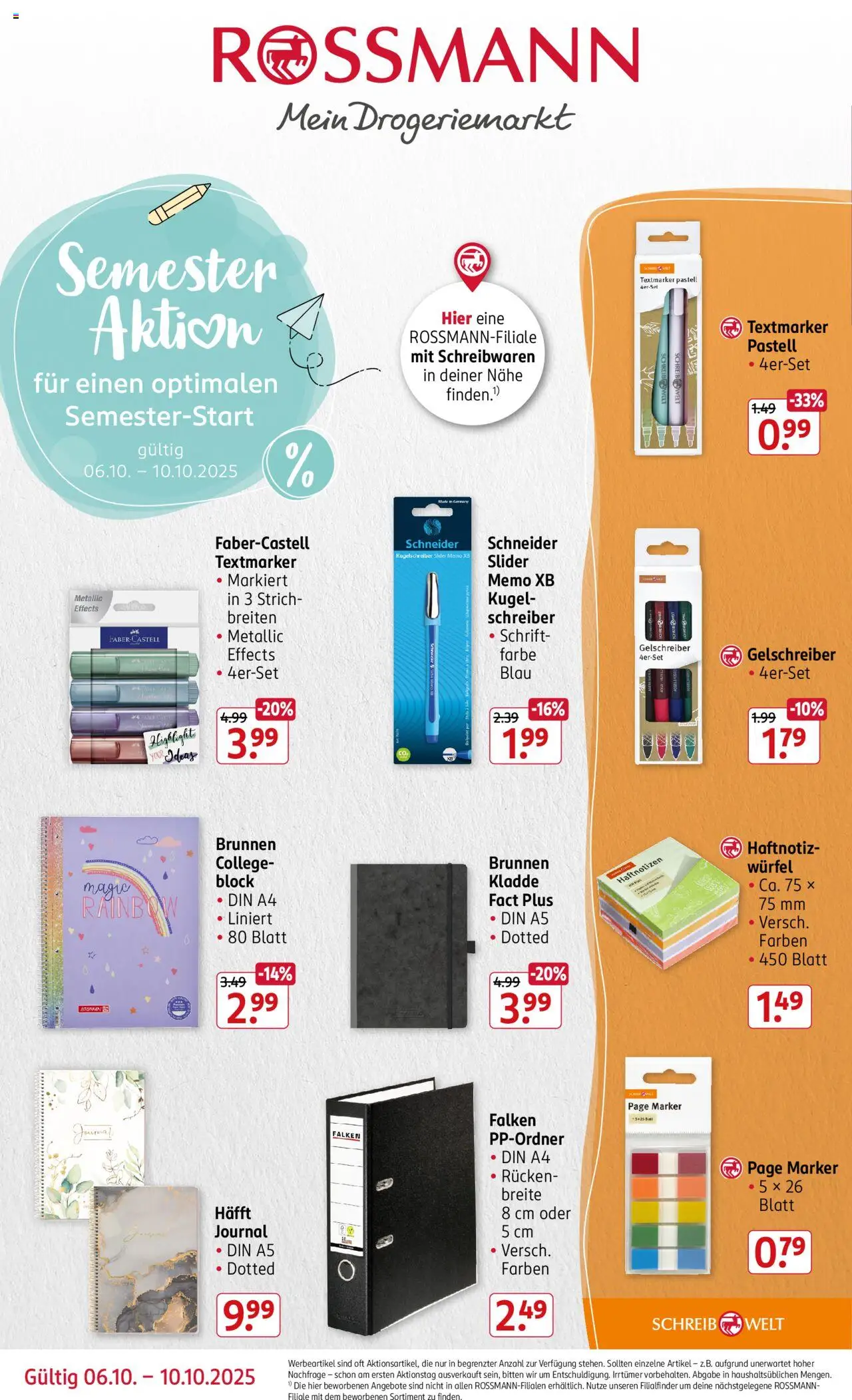 Rossmann Prospekt ab 06.10.2025 > Prospekt