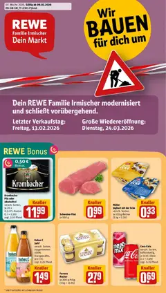 Vorschau von dem Prospekt des Geschäftes Rewe, gültig ab dem 09.02.2026