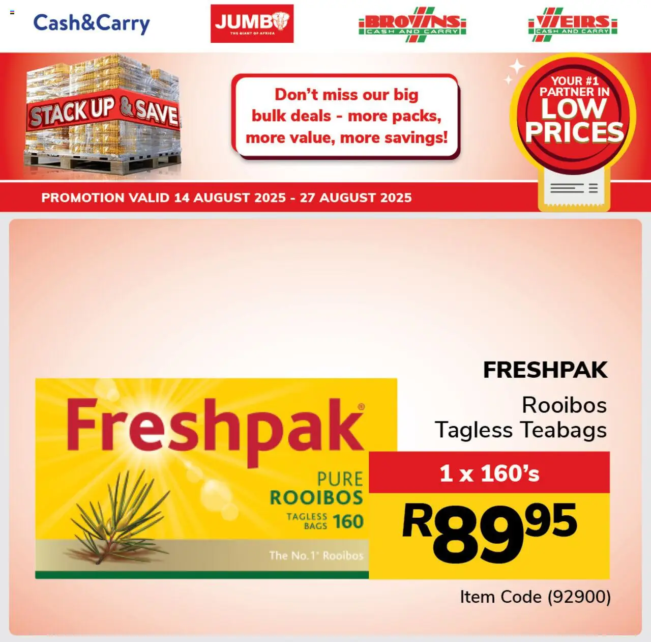 Jumbo Stack Up & Save Deals from 14/08 - 27/08/2025 > Promotions