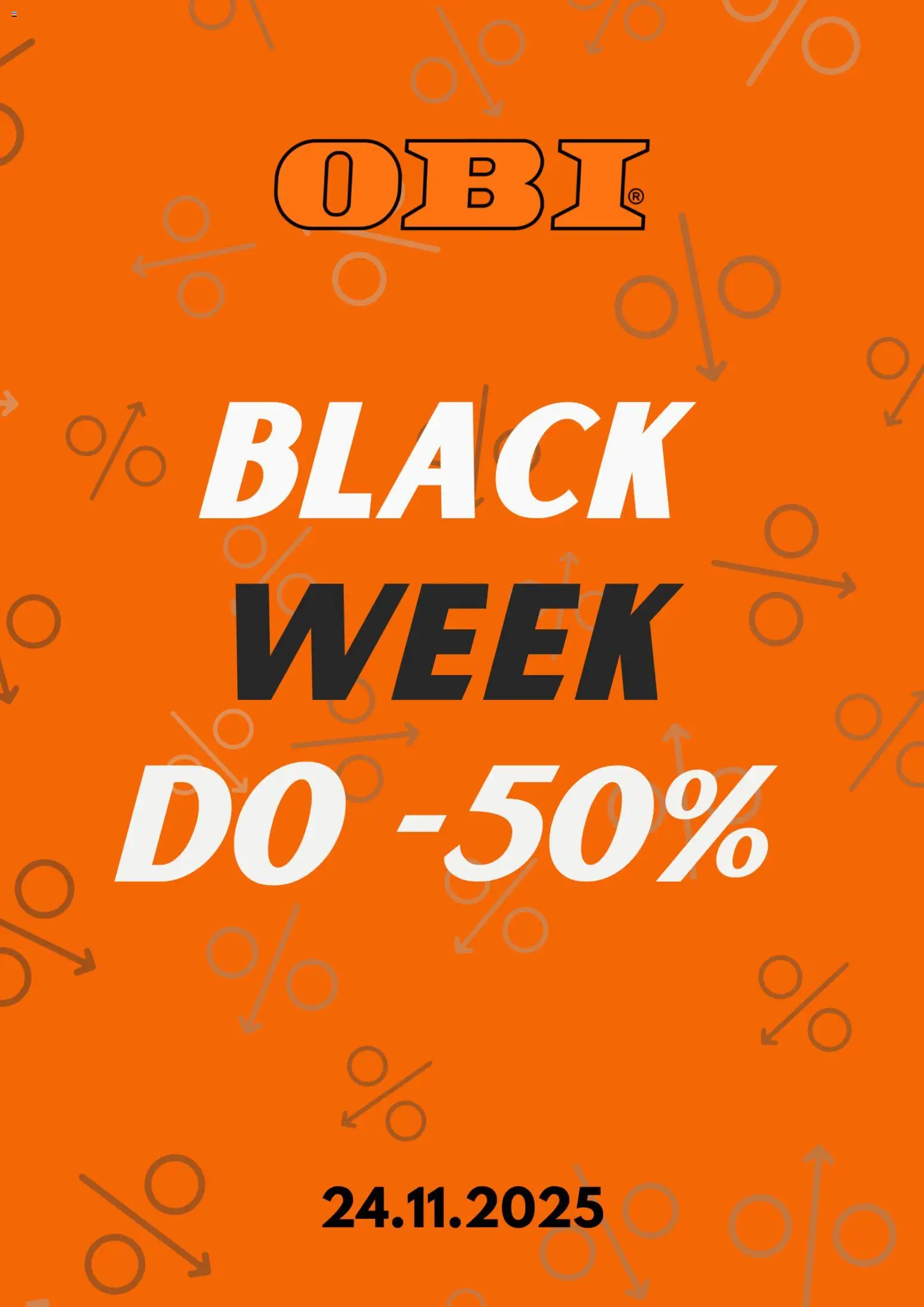 Pogląd gazetki "Black Friday awizo" ze sklepu OBI ważnej od 20.11.2025